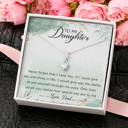 Daughter Necklace, Alluring Beauty Necklace “ Dad To Daughter Necklace Gifts For Daughter Dughter's Day Rakva