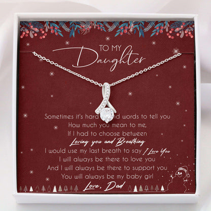 Daughter Necklace, Alluring Beauty Necklace “ Dad To Daughter Necklace Gifts V1 Dughter's Day Rakva