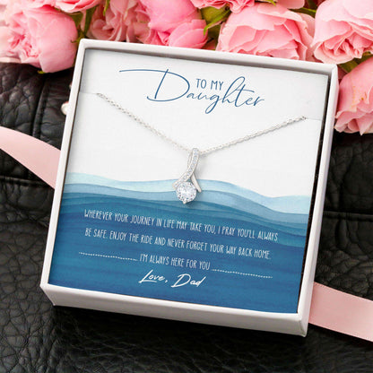 Daughter Necklace, Alluring Beauty Necklace “ Dad To Daughter Necklace Gifts V3 Dughter's Day Rakva