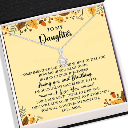 Daughter Necklace, Alluring Beauty Necklace “ Mom To Daughter Necklace Gifts V1 Dughter's Day Rakva