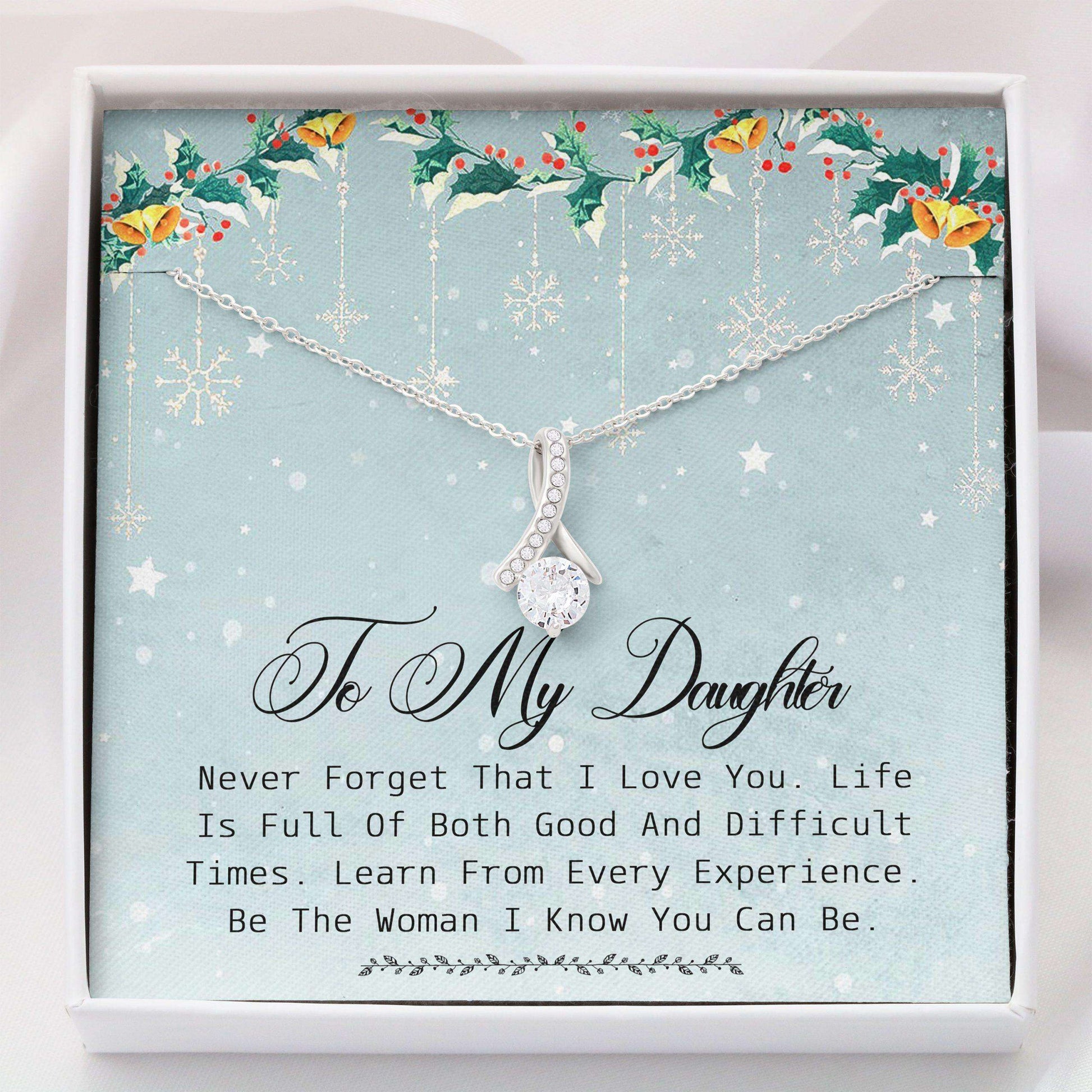 Daughter Necklace, Alluring Beauty Necklace “ To My Daughter Christmas Necklace Gifts Dughter's Day Rakva