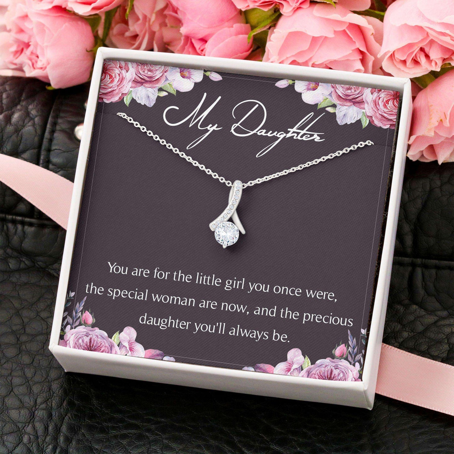 Daughter Necklace, Alluring Beauty Necklace “ To My Daughter Necklace Gifts V2 Dughter's Day Rakva