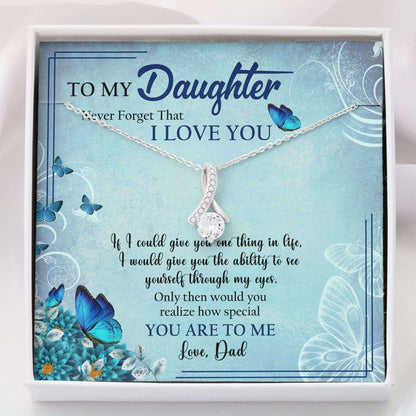 Daughter Necklace, Alluring Beauty Pendant “ To My Daughter Christmas Necklace Gifts V1 Dughter's Day Rakva