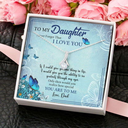 Daughter Necklace, Alluring Beauty Pendant “ To My Daughter Christmas Necklace Gifts V1 Dughter's Day Rakva