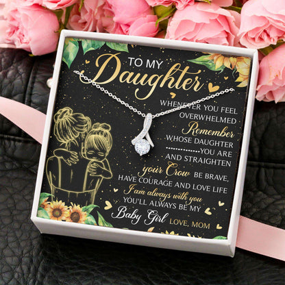 Daughter Necklace, Alluring Beauty Pendant “ To My Daughter Necklace Gifts V1 Dughter's Day Rakva