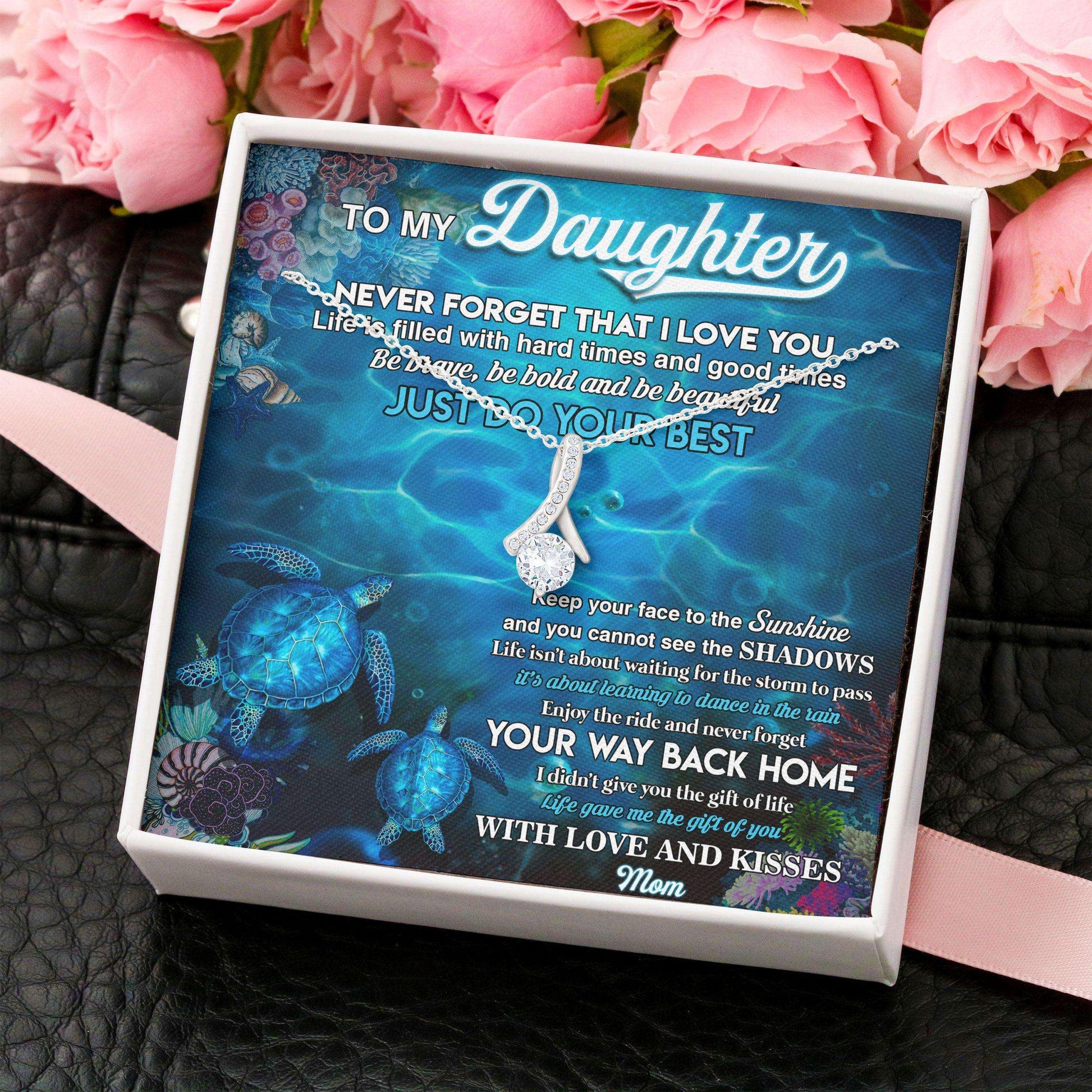 Daughter Necklace, Alluring Beauty “ To My Daughter From Mom Necklace Dughter's Day Rakva