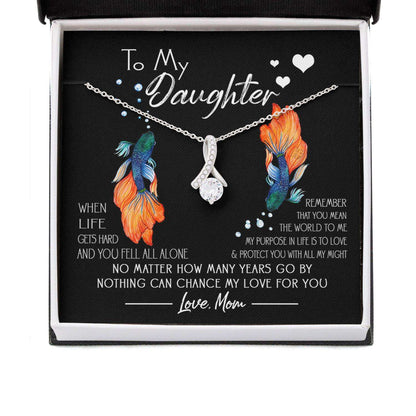 Daughter Necklace, Awareness Necklace: Gift From Mom To Austistic Daughter You Mean The World Dughter's Day Rakva