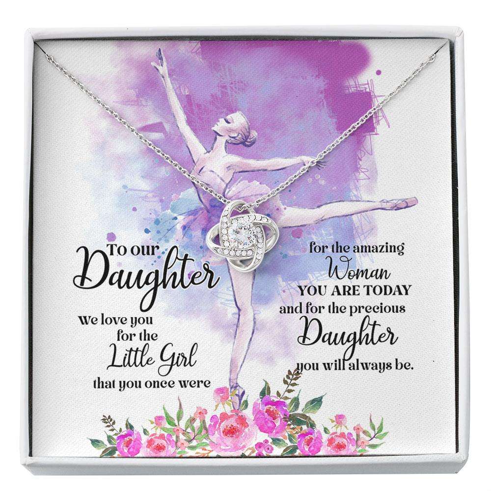 Daughter Necklace, Baller Lover, Ballet Dancer, Ballerina Necklace, Daughter Gift, For The Girl You Once Were Custom Necklace Dughter's Day Rakva