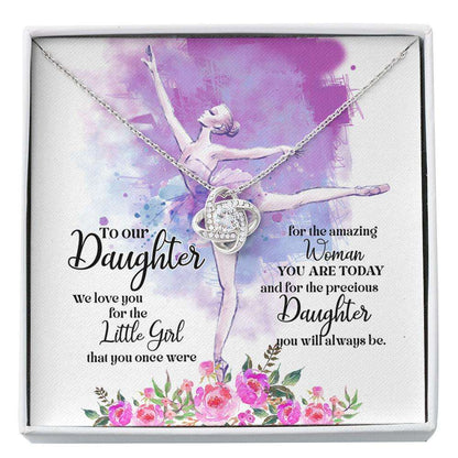 Daughter Necklace, Baller Lover, Ballet Dancer, Ballerina Necklace, Daughter Gift, For The Girl You Once Were Custom Necklace Dughter's Day Rakva