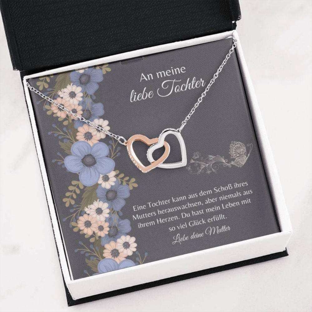 Daughter Necklace, Beste Tochter Schmuck “ German Daughter Love Necklace “ Mutter Tochter Geschenk Dughter's Day Rakva