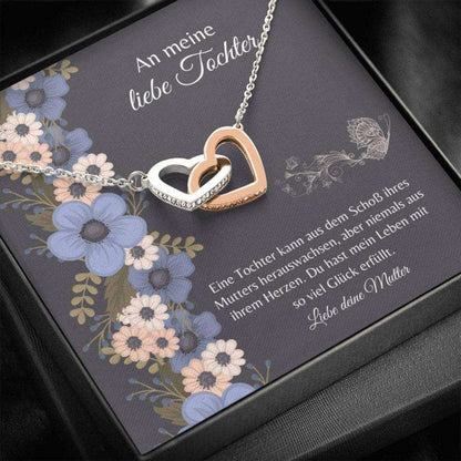 Daughter Necklace, Beste Tochter Schmuck “ German Daughter Love Necklace “ Mutter Tochter Geschenk Dughter's Day Rakva