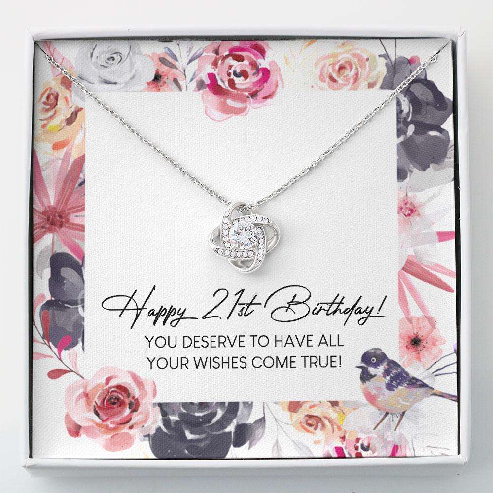 Daughter Necklace, Birthday Necklace 21St Birthday Gift “ Love Knots Necklace V3 Dughter's Day Rakva