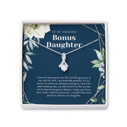 Daughter Necklace, Bonus Daughter Gift: Alluring Beauty Necklace With Meaningful Card Dughter's Day Rakva