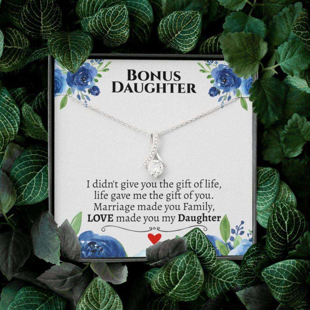 Daughter Necklace, Bonus Daughter Necklace, Gifts For Bonus Daughter, Daughter-In-Law, Stepdaughter Dughter's Day Rakva