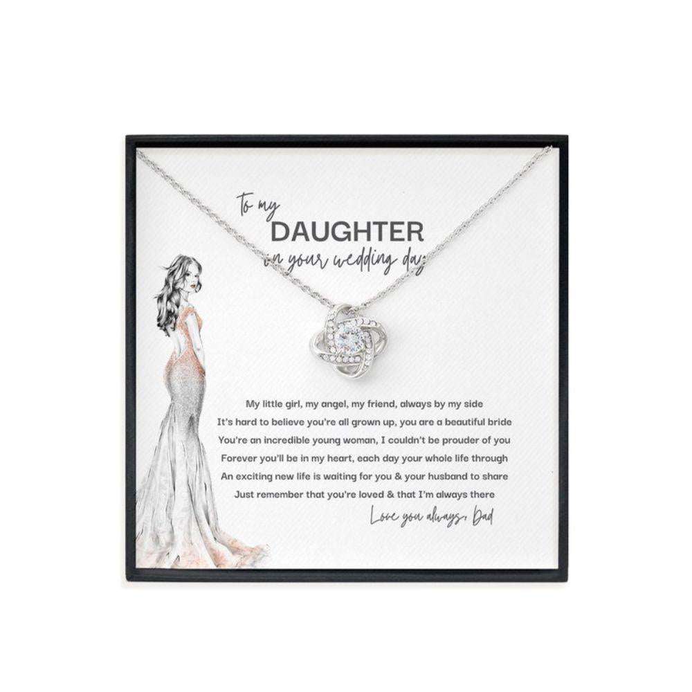 Daughter Necklace, Bride Gift From Dad To Daughter On Wedding Day Gift, Gift For Daughter On Her Wedding Day Necklace Dughter's Day Rakva