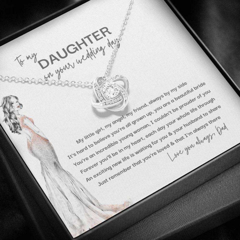 Daughter Necklace, Bride Gift From Dad To Daughter On Wedding Day Gift, Gift For Daughter On Her Wedding Day Necklace Dughter's Day Rakva