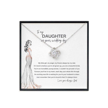 Daughter Necklace, Bride Gift From Dad, To Daughter On Wedding Day Necklace, Gift For Daughter Wedding Dughter's Day Rakva