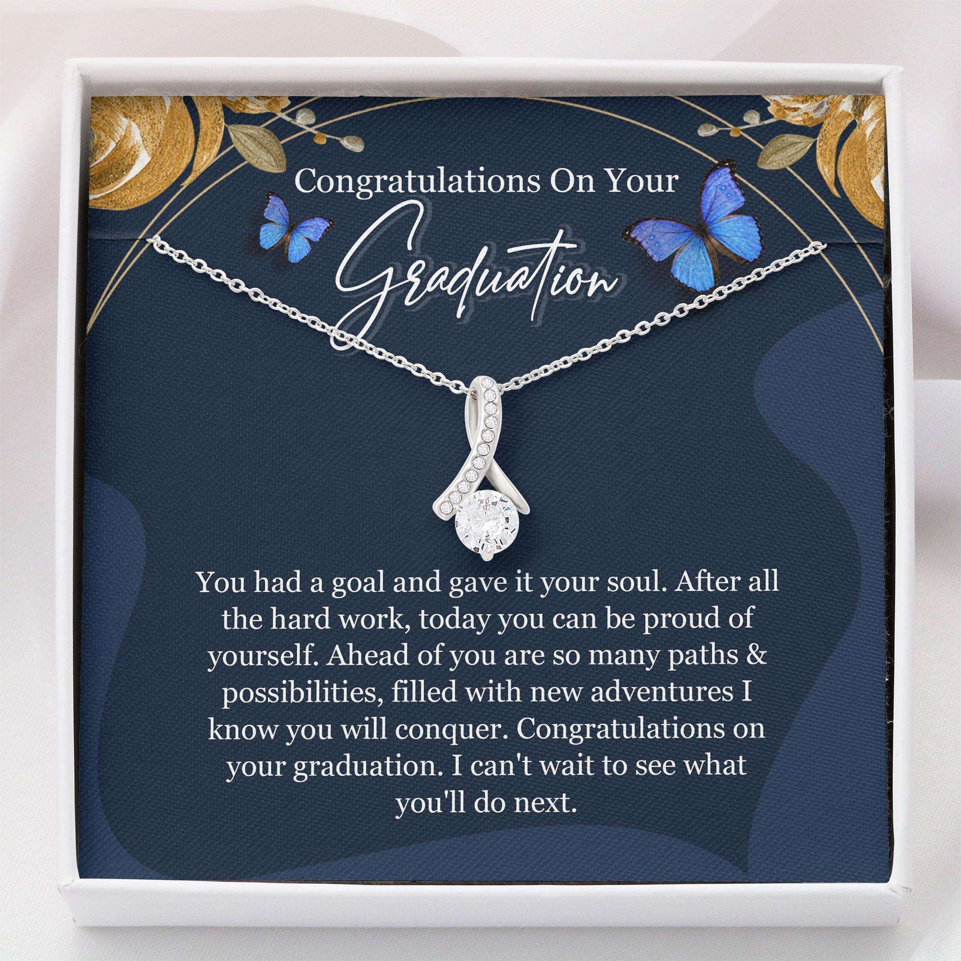 Daughter Necklace, Class Of 2024 Gift “ Graduation Necklace Gift For Girl Congrat Grad Gift “ Alluring Beauty Dughter's Day Rakva