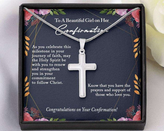 Daughter Necklace, Confirmation Necklace Gifts For Girls, Holy Confirmation For Girls, Christian Faith Gifts For Daughter Rakva