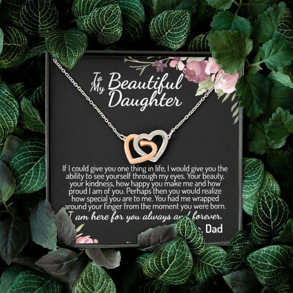 Daughter Necklace, Daddy To Daughter Necklace, Daddy Daughter Gift, To My Daughter Love Dad Necklace Dughter's Day Rakva