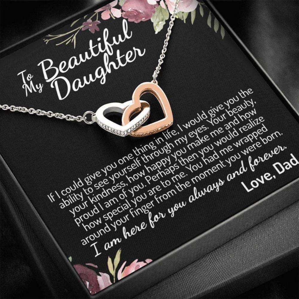 Daughter Necklace, Daddy To Daughter Necklace, Daddy Daughter Gift, To My Daughter Love Dad Necklace Dughter's Day Rakva