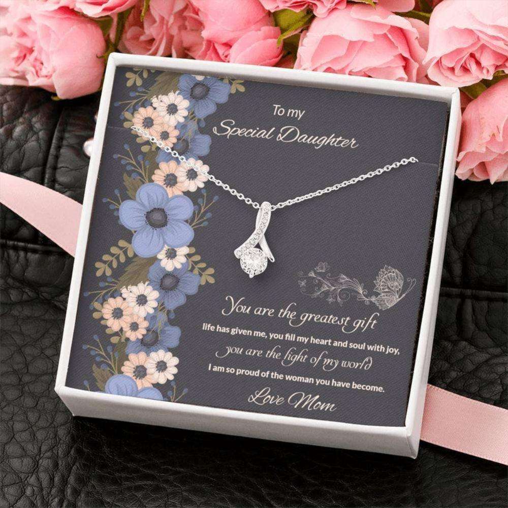 Daughter Necklace, Daughter Birthday Gift “ Gift For Daughter “ Women Necklace “ Message Card Necklace Dughter's Day Rakva