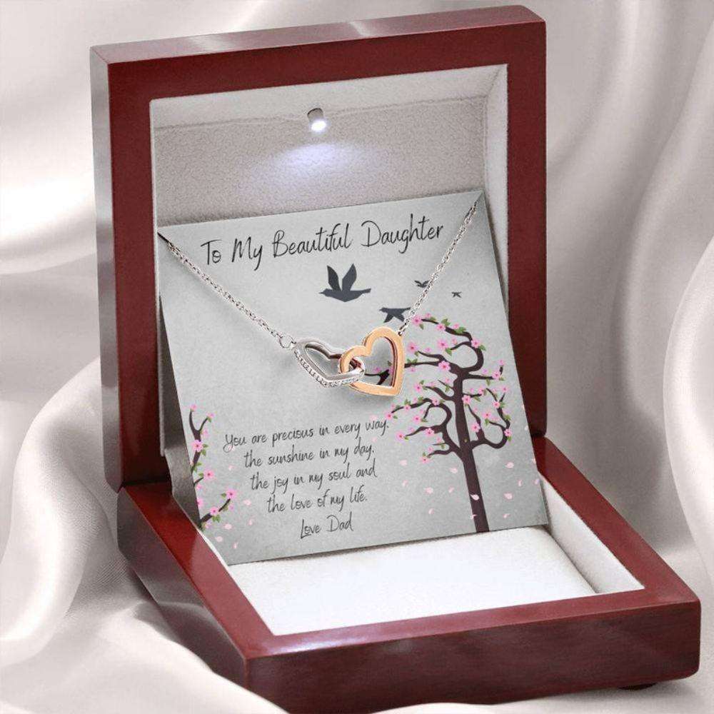 Daughter Necklace, Daughter Gift From Dad “ Daughter Love Necklace “ Sentimental Necklace “ Heartfelt Daughter Gift Dughter's Day Rakva