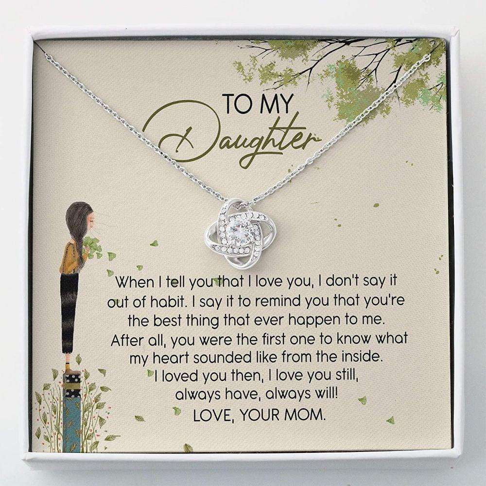 Daughter Necklace, Daughter Gift From Mom “ To My Daughter Necklace “ Necklace With Gift Box Dughter's Day Rakva