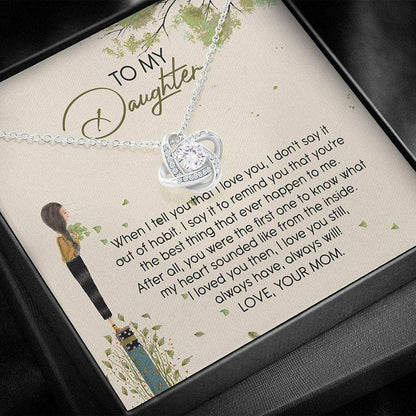 Daughter Necklace, Daughter Gift From Mom “ To My Daughter Necklace “ Necklace With Gift Box Dughter's Day Rakva