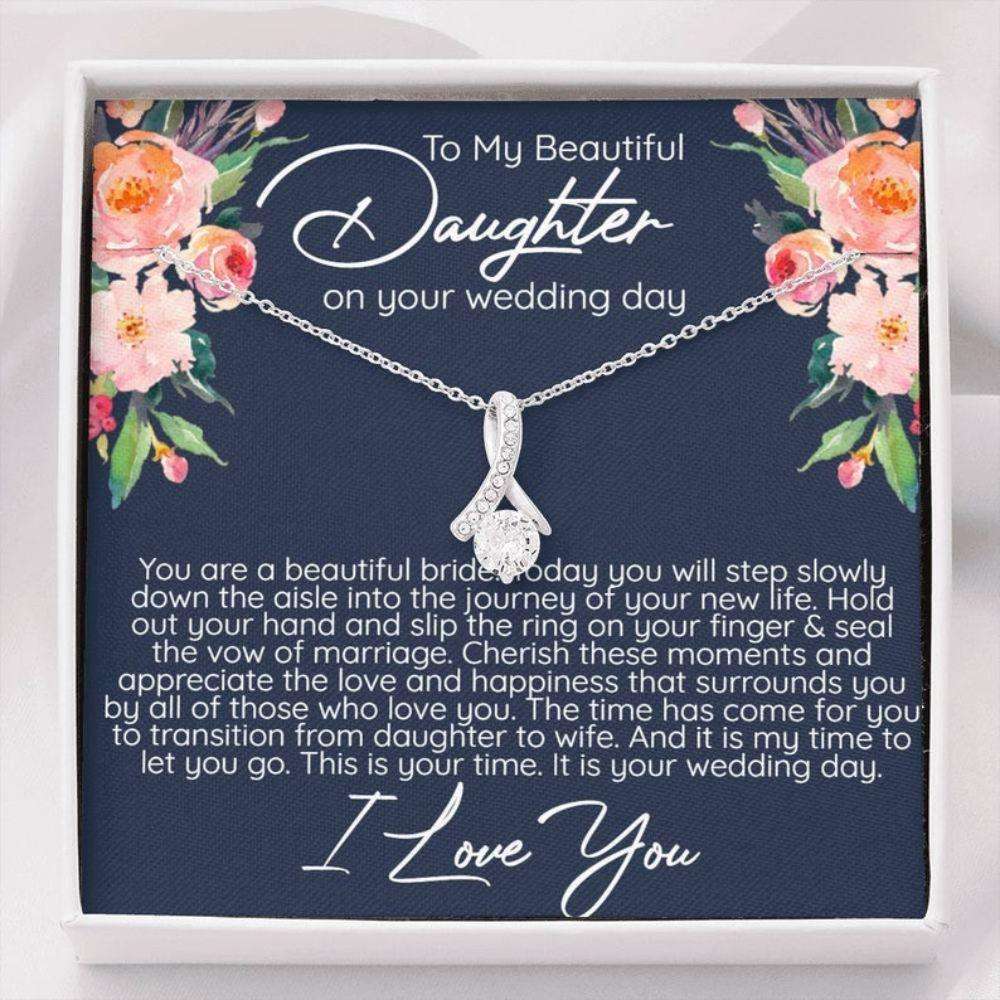 Daughter Necklace, Daughter Gift On Wedding Day, Bride Gift From Mom, Daughter Wedding Day Necklace, Wedding Gift For Daughter, Gift For Bride Dughter's Day Rakva