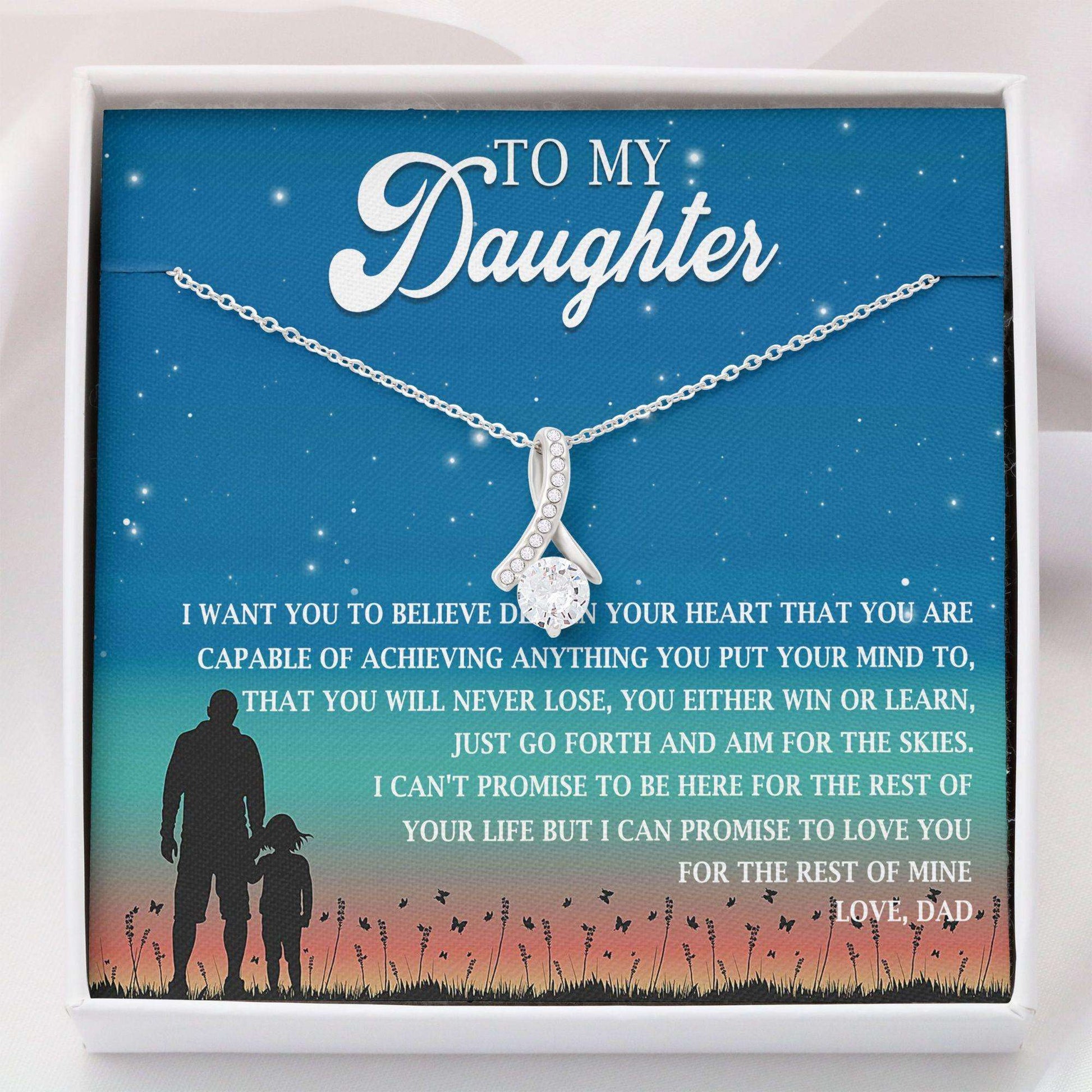 Daughter Necklace, Daughter Gift, To My Daughter “ Alluring Beauty Necklace Dughter's Day Rakva