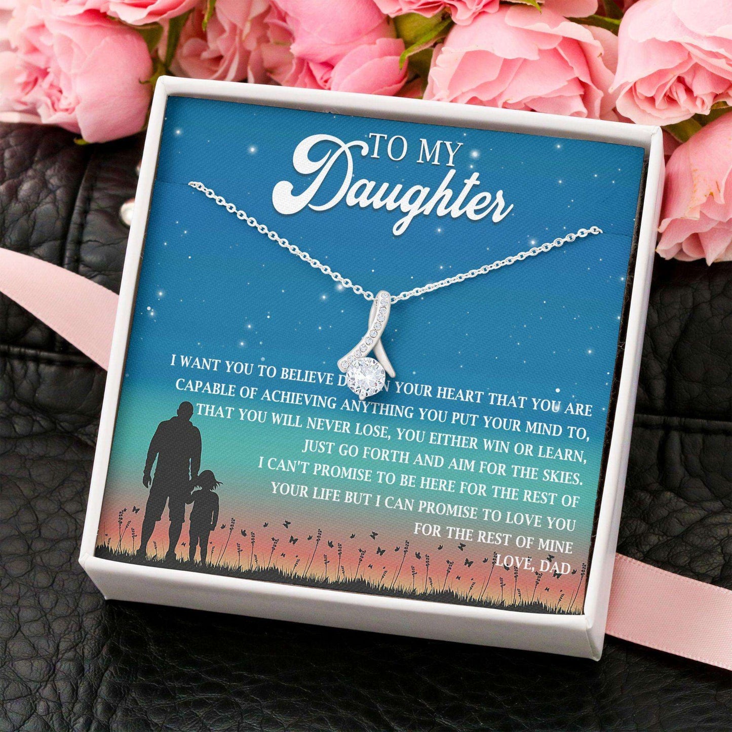 Daughter Necklace, Daughter Gift, To My Daughter “ Alluring Beauty Necklace Dughter's Day Rakva