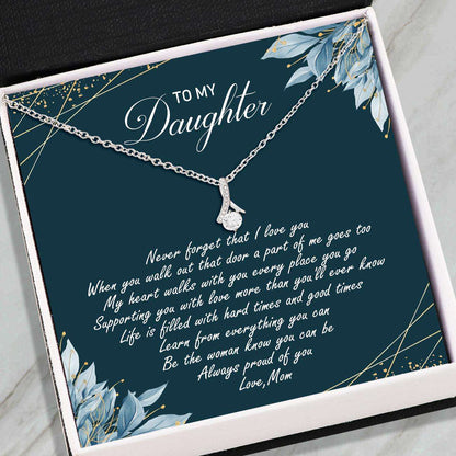 Daughter Necklace, Daughter Gifts “ Alluring Beauty Necklace “ Mom To Daughter “ Gift For Anniversary Birthday Dughter's Day Rakva