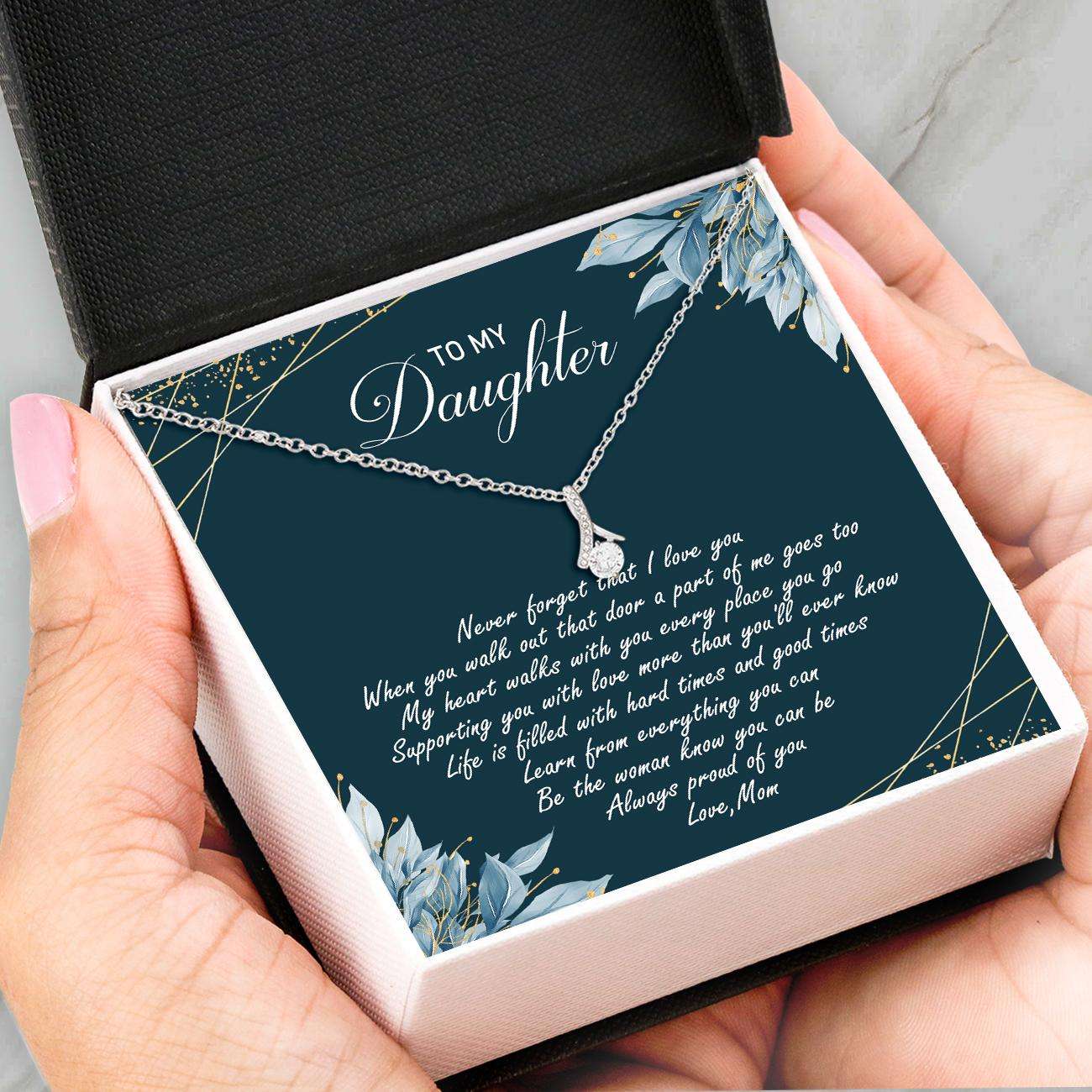 Daughter Necklace, Daughter Gifts “ Alluring Beauty Necklace “ Mom To Daughter “ Gift For Anniversary Birthday Dughter's Day Rakva