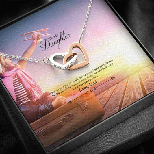 Daughter Necklace, Daughter Giftto Daughter Gift From Dad “ The Journey Dughter's Day Rakva