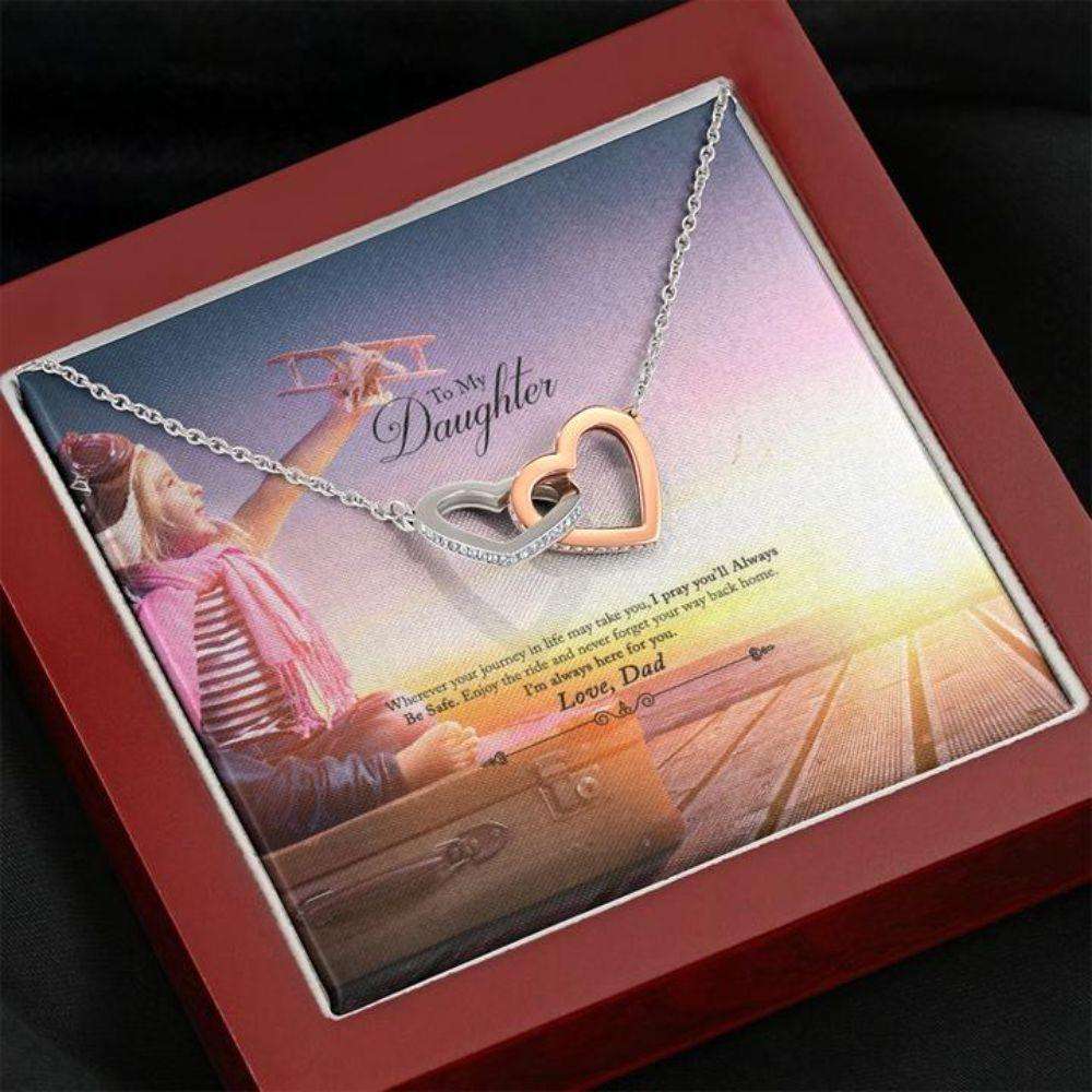 Daughter Necklace, Daughter Giftto Daughter Gift From Dad “ The Journey Dughter's Day Rakva