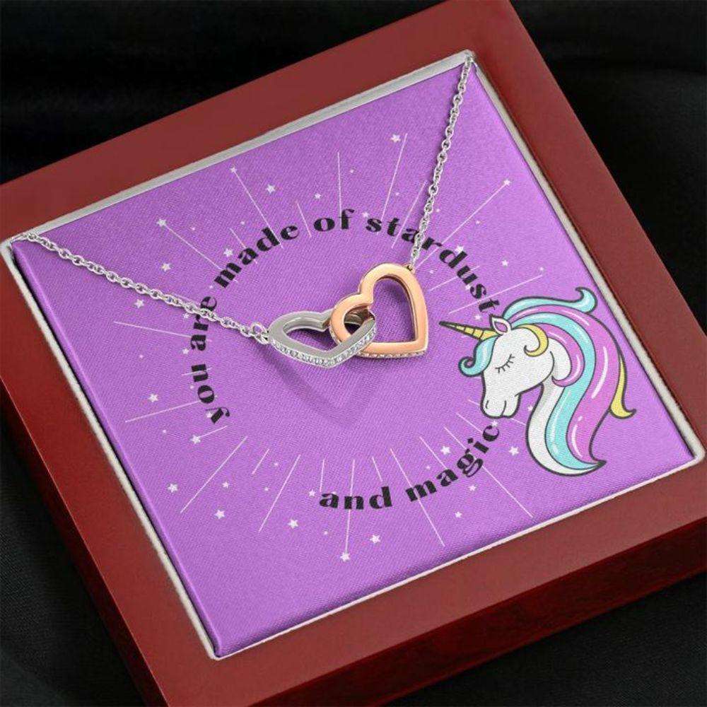 Daughter Necklace, Daughter Giftyou’Re A Unicorn In Purple Necklace Dughter's Day Rakva