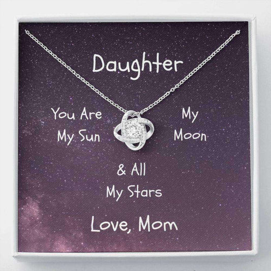 Daughter Necklace, Daughter My Sun Necklace, Moon & Stars, Gift For Daughter Necklace Dughter's Day Rakva