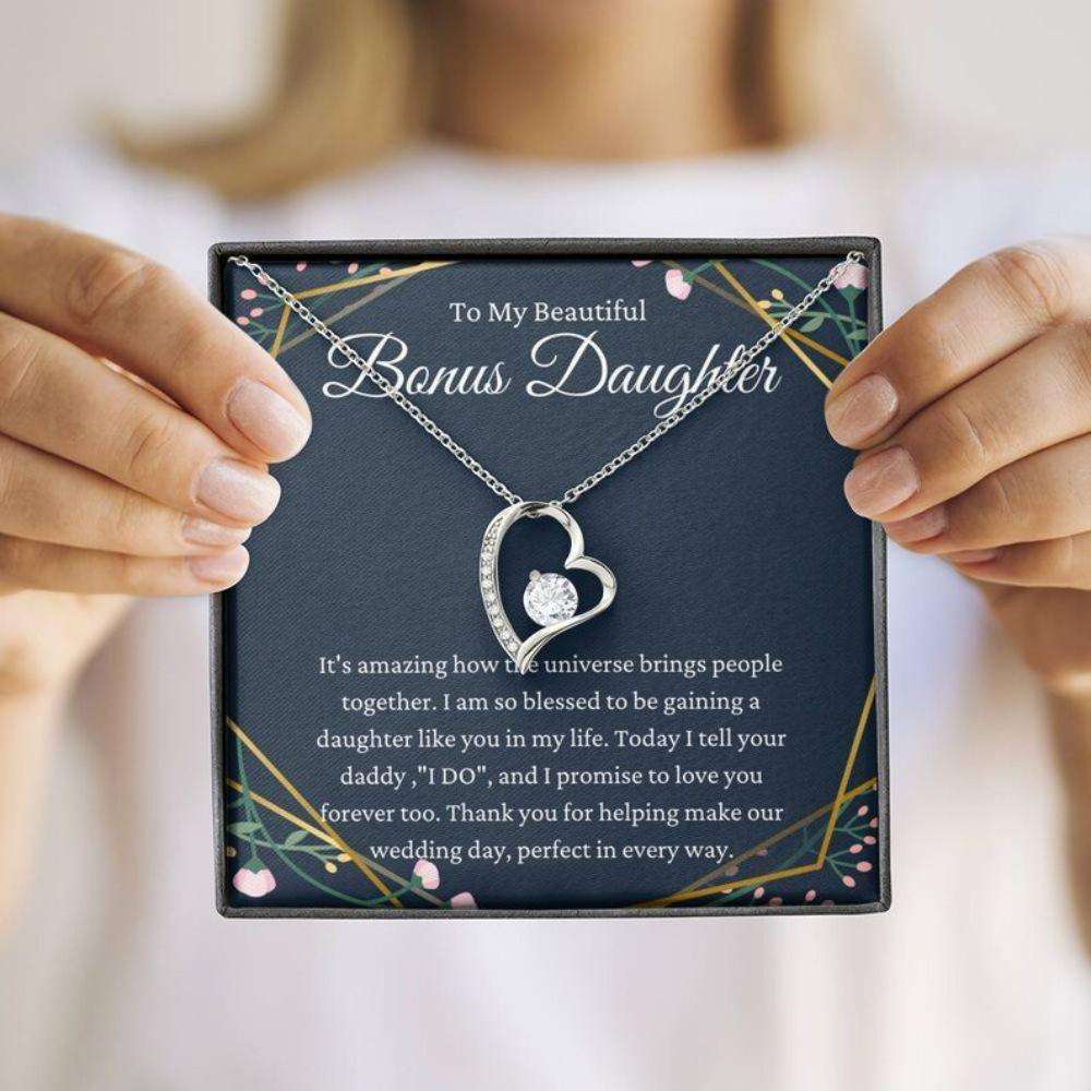 Daughter Necklace, Daughter Of The Groom Gift Necklace, To Stepdaughter Bonus Daughter Gift On Wedding Day Gifts For Daughter Rakva