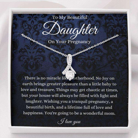 Daughter Necklace, Daughter Pregnancy, Gift For Mom To Be, Expecting Mom, Pregnant Daughter Dughter's Day Rakva