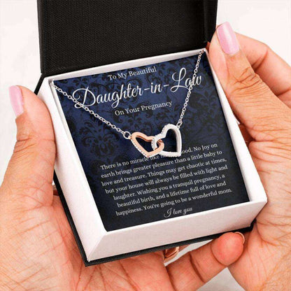 Daughter Necklace, Daughter Pregnancy Gift, Gift For Mom To Be, Gift For Expecting Mom Necklace Dughter's Day Rakva