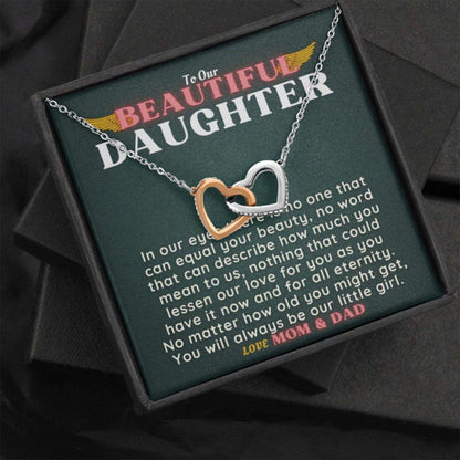 Daughter Necklace, Daughter Valentines Day Necklace Gift Box From Mom Dad|To Our Beautiful Daughter Necklace Dughter's Day Rakva