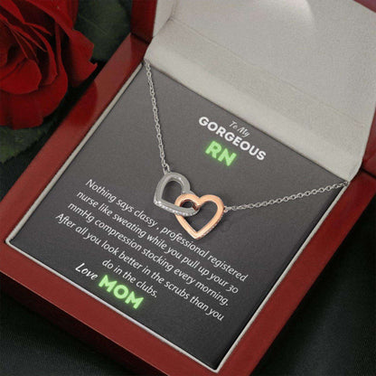 Daughter Necklace, Daughter Valentines Day Necklace Gift Box From Mom “ To My Gorgeous Rn Nurse Daughter Necklace Dughter's Day Rakva