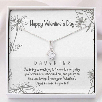 Daughter Necklace, Daughter Valentines Day Necklace, Necklace For Daughter With Gift Box Dughter's Day Rakva