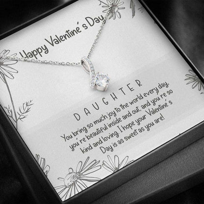 Daughter Necklace, Daughter Valentines Day Necklace, Necklace For Daughter With Gift Box Dughter's Day Rakva