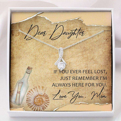 Daughter Necklace, Dear Daughter Necklace “ Gift For Daughter “ Necklace With Gift Box Dughter's Day Rakva