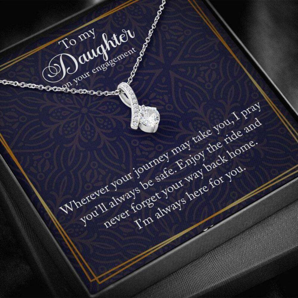 Daughter Necklace, Engagement Necklace For Daughter, Engagement Gift For Daughter, Daughter Gifts For Daughter Rakva