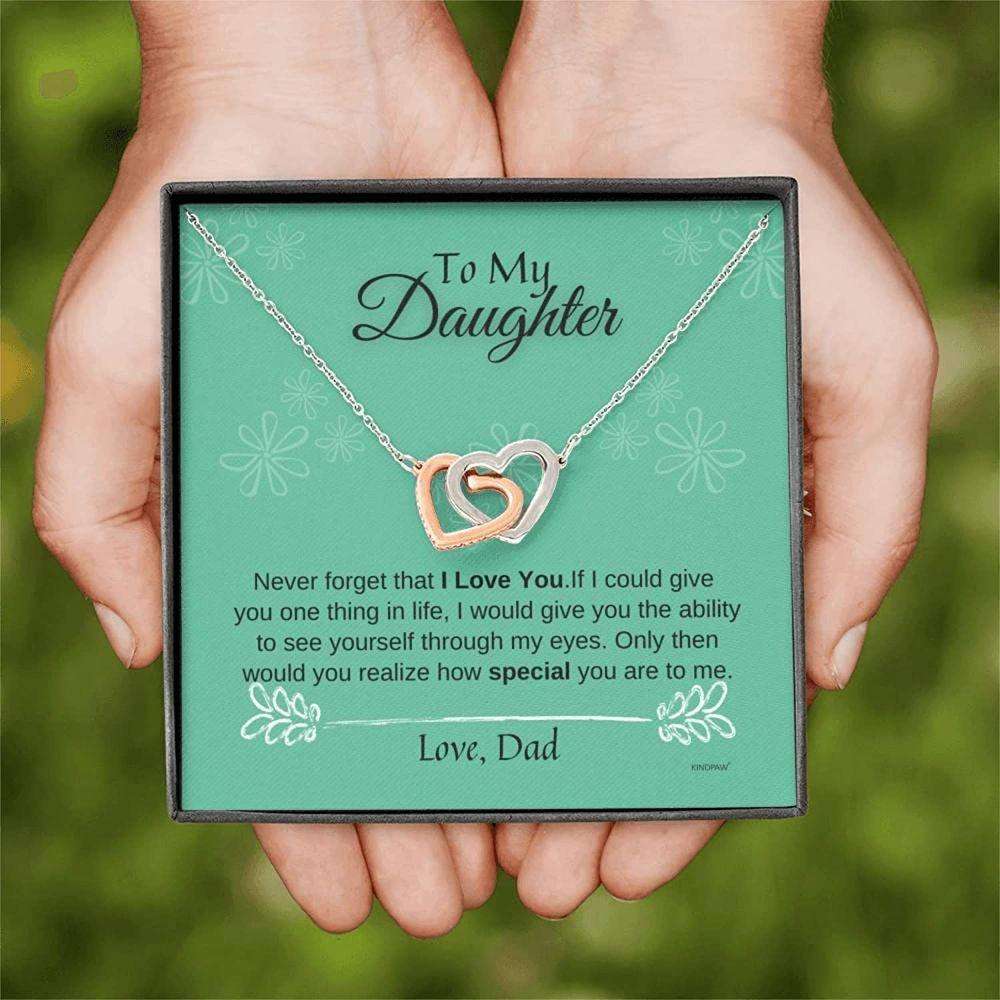 Daughter Necklace, Father Daughter Necklace, Gifts For Daughter From Dad Dughter's Day Rakva