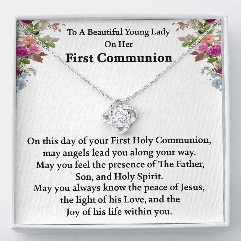 Daughter Necklace, First Communion Gift Necklace, First Holy Communion Gift For Girl, 1St Communion, Girl First Communion,Goddaughter Dughter's Day Rakva