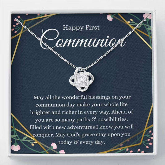 Daughter Necklace, First Communion Gift Necklace, Gift First Holy Communion, 1St Communion For Girl Dughter's Day Rakva